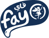 Fay logo with a blue and white color scheme